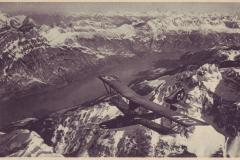 Walensee mit Churfirsten, Fliegeraufnahme der Ad Astra. Internationales Flugmeeting, offizielle Postkarte, Zürich 3. - 10. September 1922. Kupferdruck Gebr. Fretz A. G., Zürich