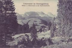 Churfirsten von Laui ob Unterwasser, Poststempel von 1912