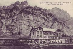 Kurhaus Schrina-Hochruck 1300m mit Frümsel und Brisi um 1915