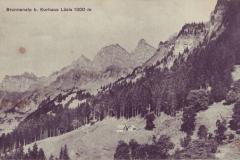 Brunnenalp beim Kurhaus Lüsis um 1920. Aufnahme und Verlag von Alexander Fetzer, Walenstadt